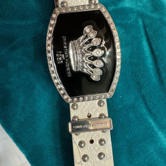 Ed hardy belt size - Gem Christian Audigier (Ed Hardy designer) belt. Size M. New. Never worn! Un…